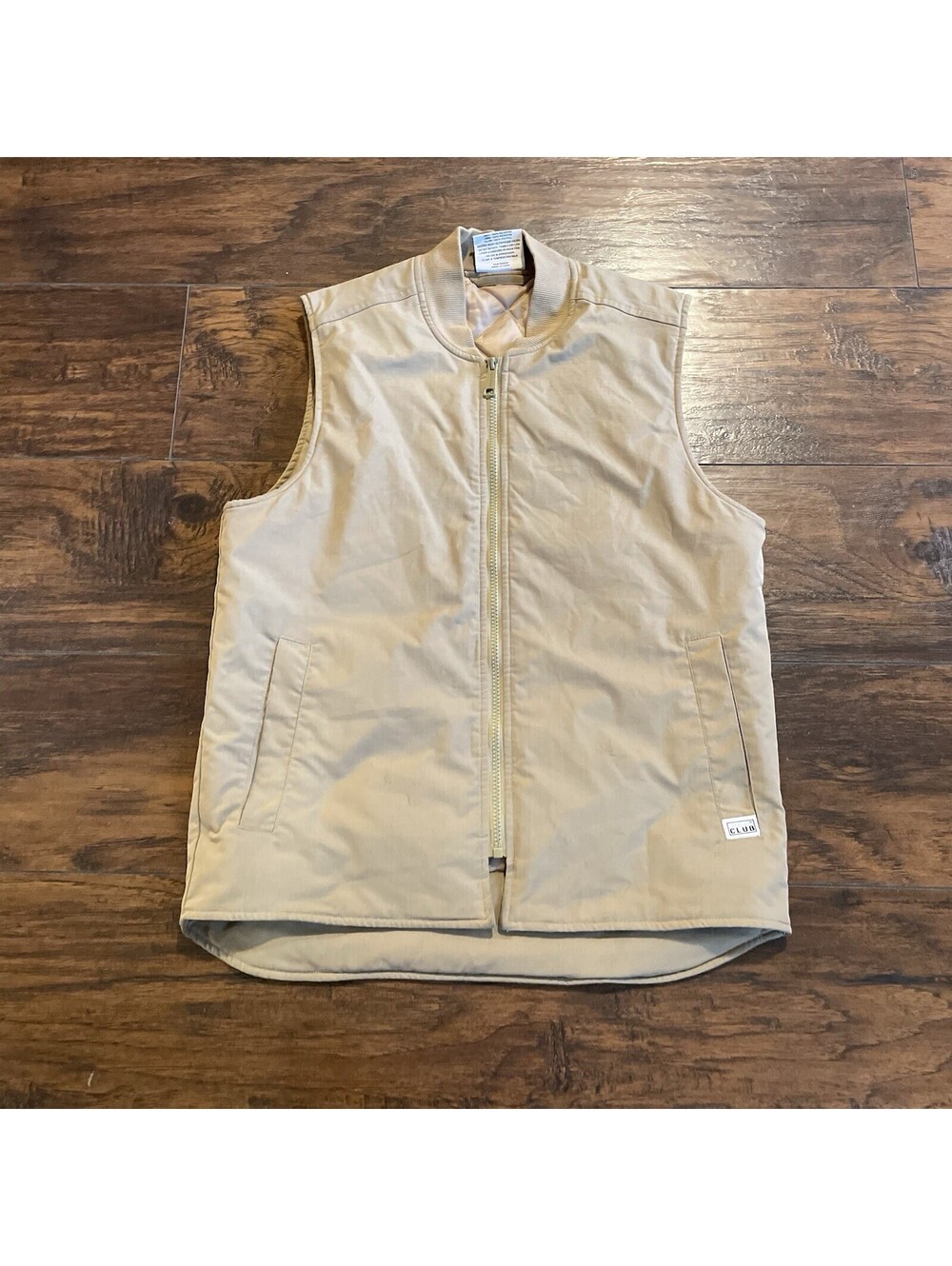 Pro Club Khaki Men's Heavyweight Work Vest Size Medium